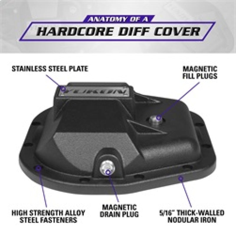 Yukon Gear 97-17 Ford E150 9.75in Rear Differentials Hardcore Cover Yukon Gear & Axle Diff Covers