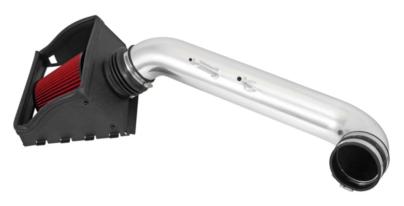 Spectre 15-18 Ford F150 V8-5.0L F/I Air Intake Kit - Polished w/Red Filter Spectre Cold Air Intakes