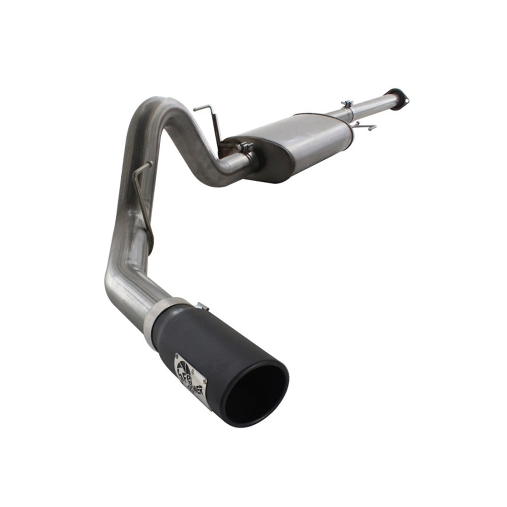 aFe MACHForce XP SS Exhaust 3in Cat-Back w/4.5in Black Tip 11-14 Ford F150 Ecoboost V6 3.5Ltt 49-43067-B