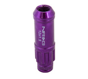NRG 700 Series M12 X 1.5 Steel Lug Nut w/Dust Cap Cover Set 21 Pc w/Locks & Lock Socket - Purple NRG Lug Nuts
