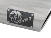 aFe Diesel Exhaust Tip Bolt On Polished 4in Inlet x 5in Outlet x 15in aFe Catback