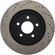 StopTech 05-10 Ford Mustang V6/4.0L / GT V8/4.6L Cross Drilled Left Rear Rotor Stoptech Brake Rotors - Drilled