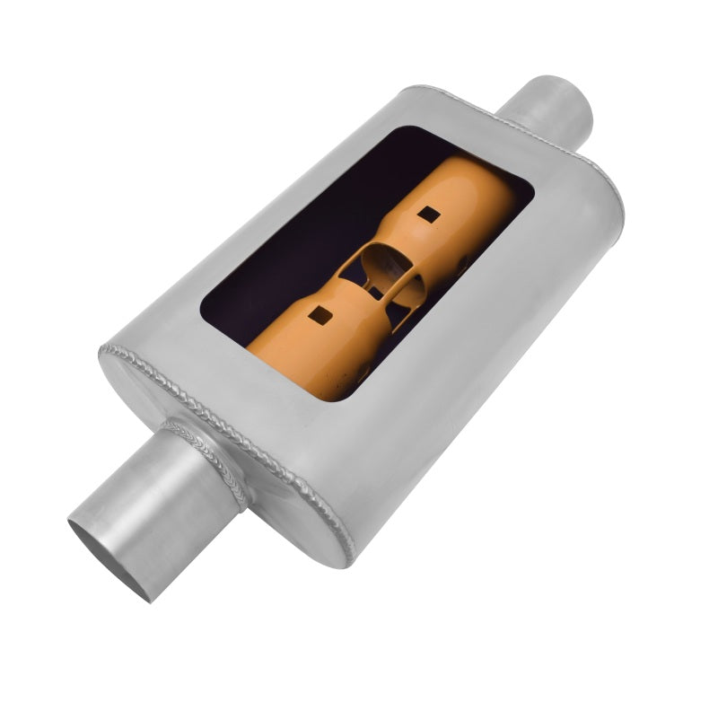Gibson MWA 3in. Offset/ 3in. Center 14in. Oval Muffler Gibson Muffler