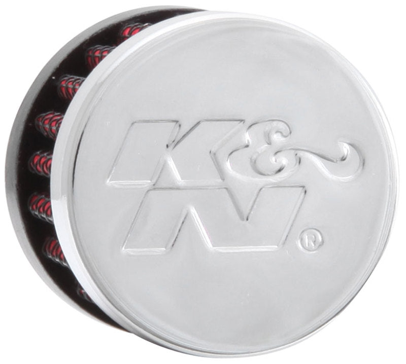 K&N Rubber Base Crankcase Vent Filter - 0.55in Flange ID 1.375in OD 1.125in Height K&N Engineering Air Filters - Universal Fit
