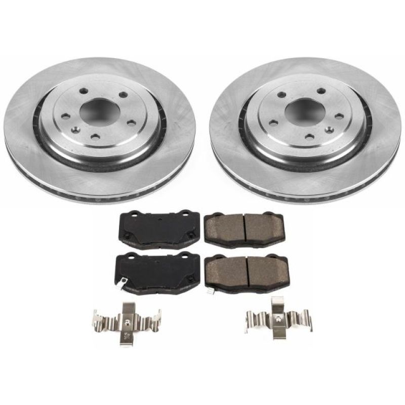 Power Stop 14-19 Chevrolet Corvette Rear Autospecialty Brake Kit PowerStop Brake Kits - OE