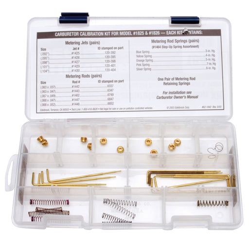 Edelbrock Calibration Kit for 1825/1826 Edelbrock Carburetor Rebuild Components