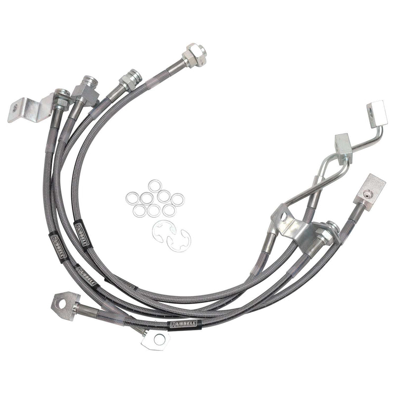 1999-06 Ford Excursion 4WD With 4"-5.5" Lift (Front Disc, Rear Disc) 5 Lines RUSSELL Autoparts