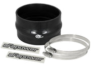 aFe Magnum FORCE 4.75in ID 3in L Straight Reducing Bellow Coupler - Black aFe Air Intake Components