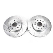 Power Stop 16-19 Cadillac CT6 Front Evolution Drilled & Slotted Rotors - Pair PowerStop Brake Rotors - Slot & Drilled