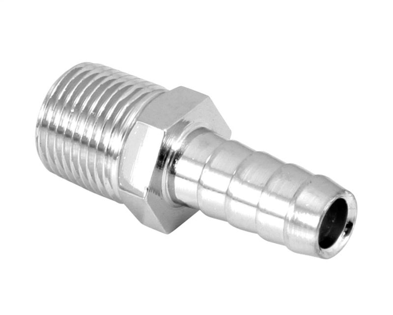 Spectre Fuel Fitting 3/8in. Hose Barb NPT Threads - Chrome Spectre Fittings