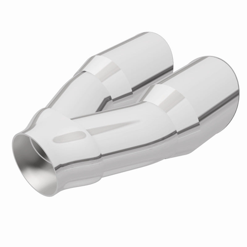 MagnaFlow Double Wall 3in Dual Round Polished Tip 2.25in Inlet Magnaflow Catalytic Converter Universal