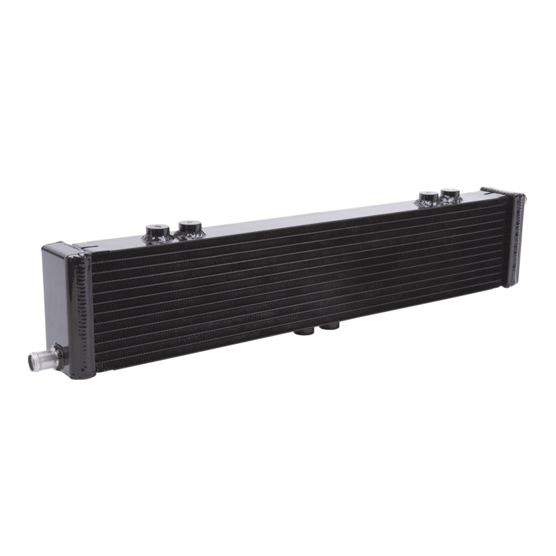 Edelbrock Heat Exchanger Single Pass Dual Row 22 000 Btu/Hr 26 5In W X 5In H X 2 62In D Black Edelbrock Intercoolers