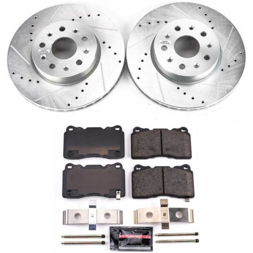 Power Stop 14-18 Cadillac CTS Front Z23 Evolution Sport Brake Kit PowerStop Brake Kits - Performance D&S