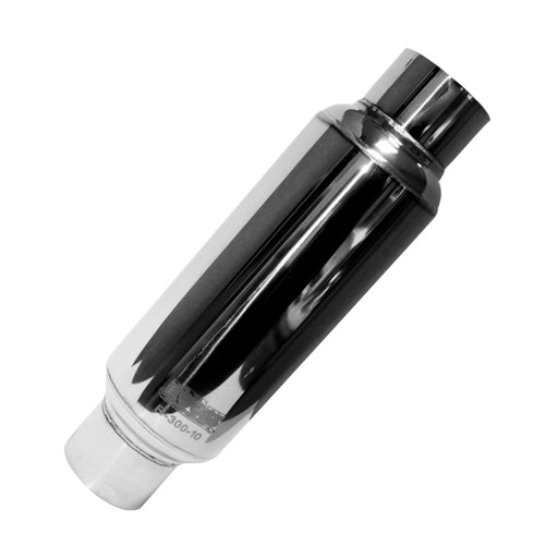 Kooks Universal 3.5 in Round Muffler 10in Long. Pol SS (Stafford Spec Muffler) Kooks Headers Merge Collectors