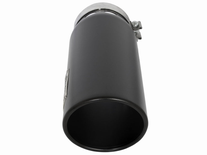 aFe MACHForce XP Cat-Back SS-304 5in Intercooled Exh Tip 5in In x 6in Outx16inL Bolt-On Right Blk AFE POWER Tips