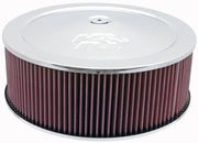 K&N Round Air Filter Assembly 5.25in ID / 5in Height / 5.125in Neck Flange / 1 1/4in Drop Base K&N Engineering Air Filters - Universal Fit