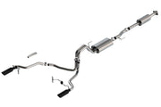 Borla F-150 2021 2.7L/3.5L 4dr CC SB EC STB Lar/KingR/Plnm/LTD 3/2.25 SRE CB Touring BLK CHR Tips Borla Catback