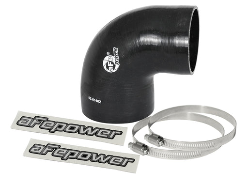 aFe Magnum FORCE Intake Coupling Kit (4 IN ID to 3-3/8 IN ID x 90 Deg.) Elbow Coupler - Black aFe Air Intake Components