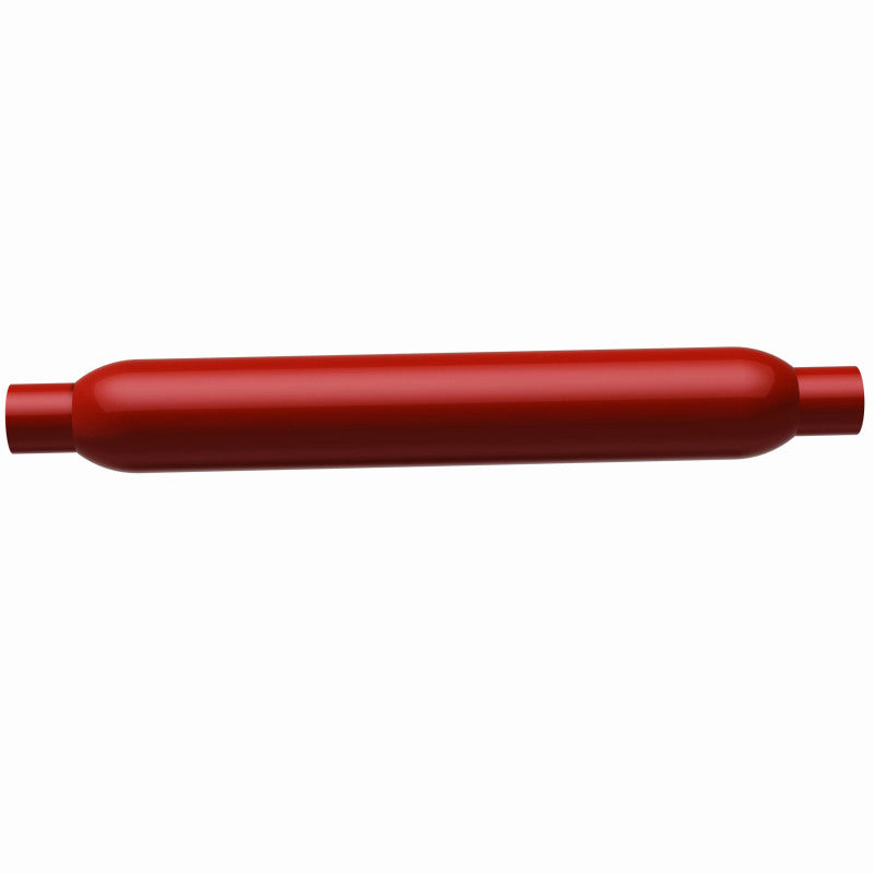 MagnaFlow Muffler Red Pack Series Glasspack 3.5in Rd 22in Body Length 2in/2in Inlet/Outlet Magnaflow Muffler