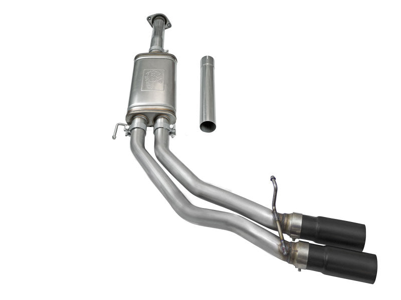 aFe Rebel Exhausts 3in SS Cat-Back 15-16 Ford F-150 EcoBoost V6 2.7/3.5L V8 5.0L w/ Black Tips aFe Catback