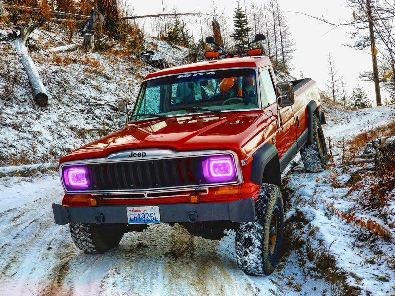 Oracle Pre-Installed Lights 7x6 IN. Sealed Beam - ColorSHIFT Halo ORACLE Lighting Headlights