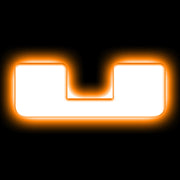 ORACLE Lighting Universal Illuminated LED Letter Badges - Matte Wht Surface Finish - U ORACLE Lighting Light Accessories and Wiring