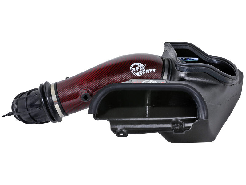 aFe 23-24 Ford F150 Raptor R Supercharged Red Carbon Track Series Air Intake w/ P5R Filter (MOQ 24) aFe Cold Air Intakes
