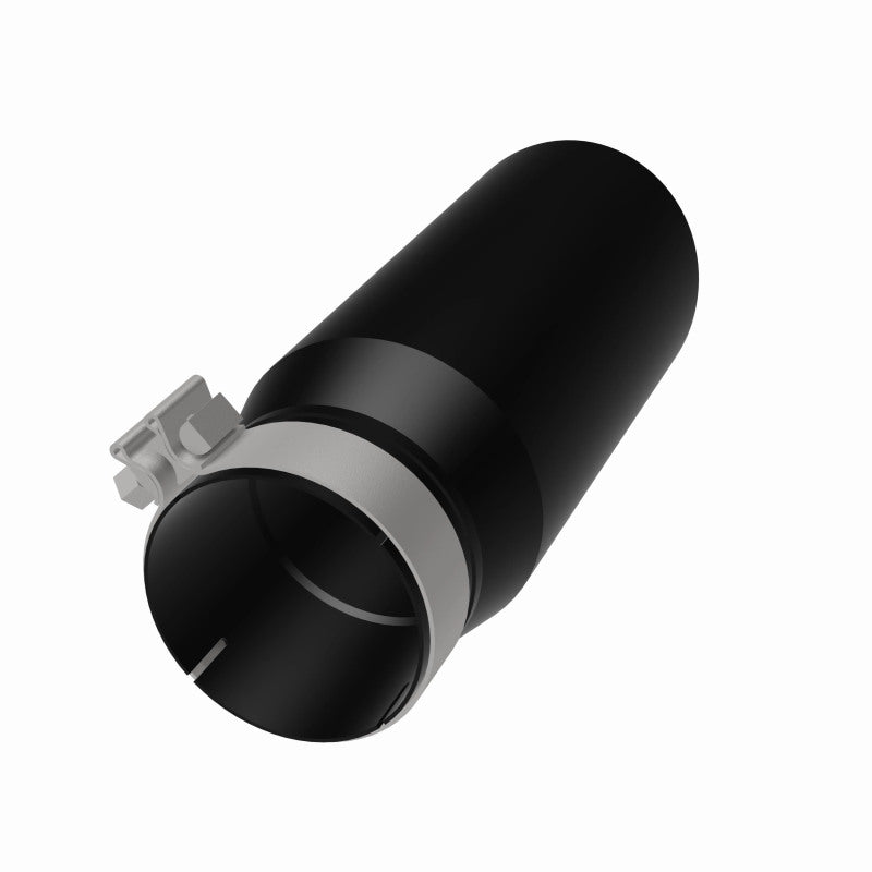 MagnaFlow Tip Stainless Black Coated Single Double Round Single Outlet 5in Dia 4in Inlet 13in L Magnaflow Catalytic Converter Universal