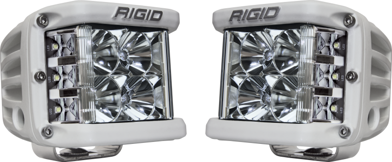 Rigid Industries D-SS - Flood - Set of 2 - White Housing Rigid Industries Light Bars & Cubes