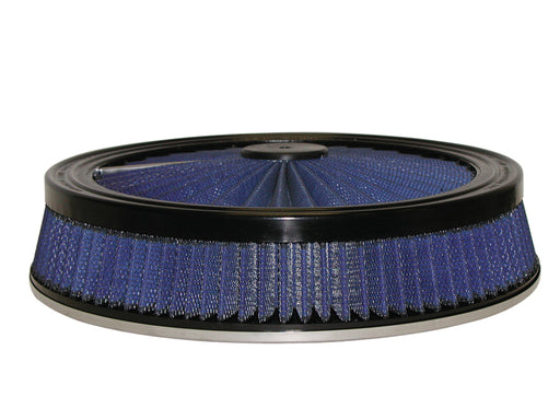 aFe MagnumFLOW Air Filters Round Racing P5R A/F TOP Racer 14D x 3H (Blk/Blue) aFe Air Filters - Universal Fit