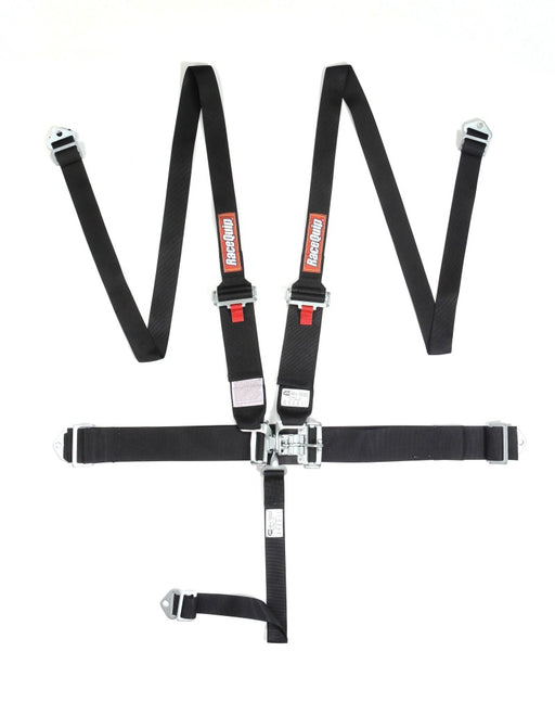 RaceQuip Black L & L 5pt HNR Seat Belt Racequip Seat Belts & Harnesses