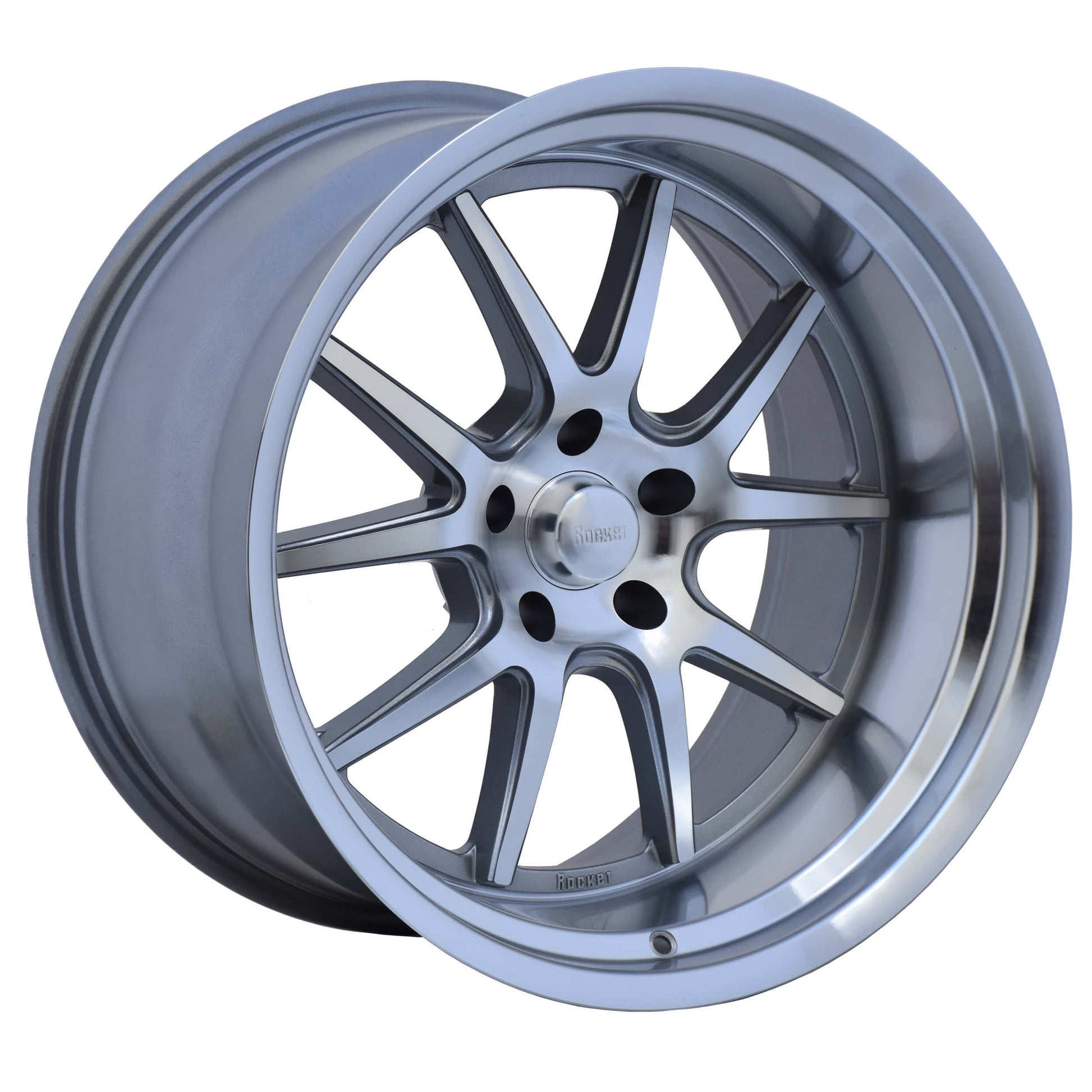 Rocket Racing Wheels TTR19 Attack - Titanium/Machined TTR19-896545