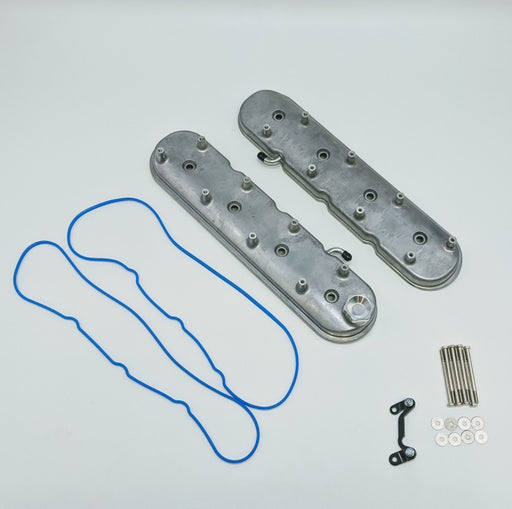 Granatelli 96-22 GM LS Standard Valve Cover w/Angled Coil Mount - Cast Finish (Pair) Granatelli Motor Sports Valve Covers