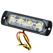 Oracle 6 LED Dual Color Slim Strobe - Amber/White ORACLE Lighting Light Bars & Cubes