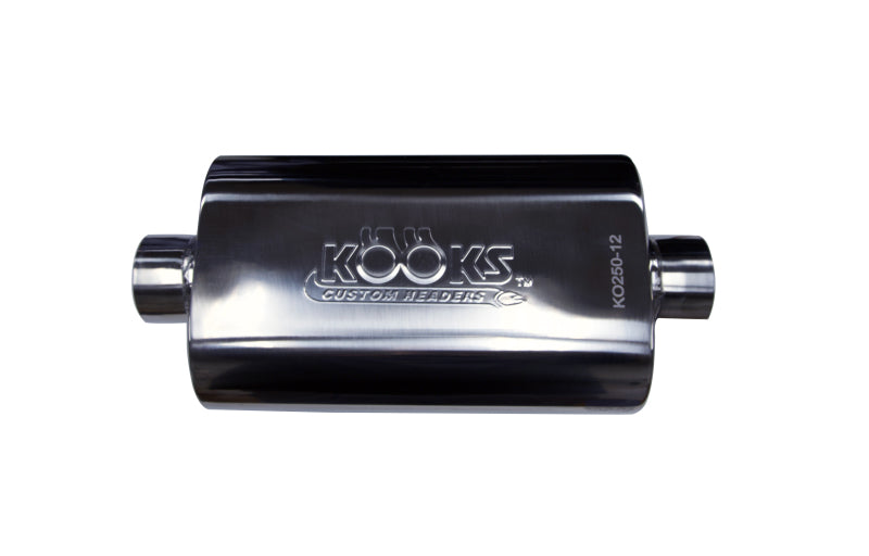 Kooks Universal 2 1/2in Center/Center Oval Muffler (4x8x12) Kooks Headers Muffler