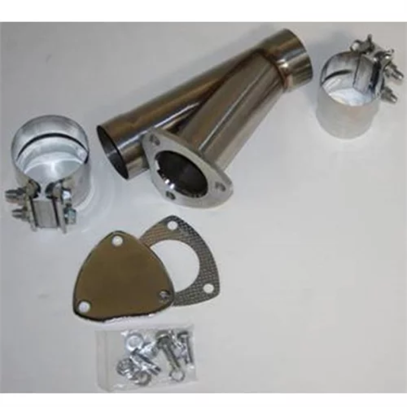 Granatelli 3.0in Stainless Steel Manual Exhaust Cutout Kit w/Slip Fit/Band Clamp Granatelli Motor Sports Exhaust Cutouts
