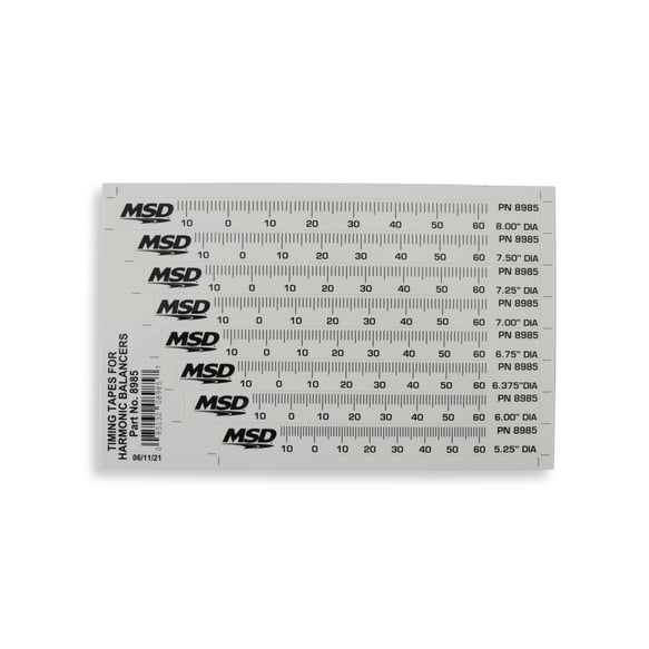 MSD Timing Tape - Harmonic Balancer - 5.25" to 8.00" 8985 MSD Autoparts