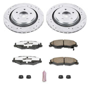 Power Stop 06-09 Cadillac XLR Rear Z26 Street Warrior Brake Kit PowerStop Brake Kits - Performance D&S