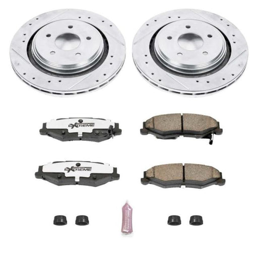 Power Stop 06-09 Cadillac XLR Rear Z26 Street Warrior Brake Kit PowerStop Brake Kits - Performance D&S