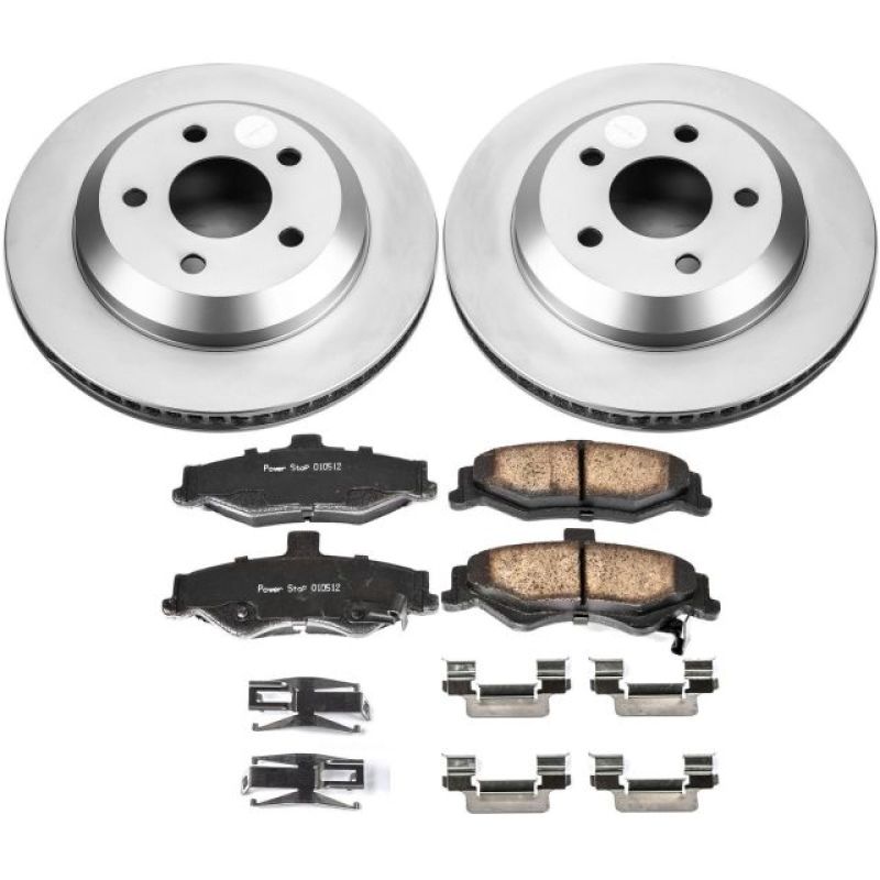 Power Stop 98-02 Chevrolet Camaro Rear Z17 Evolution Geomet Coated Brake Kit PowerStop Brake Kits - Performance Blank