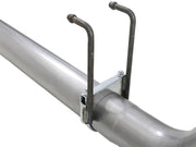 aFe Rebel XD 4in SS DPF-Back Exhaust 17-18 Ford Diesel Trucks V8-6.7L (td) w/ Dual Black Tips AFE POWER DPF Back