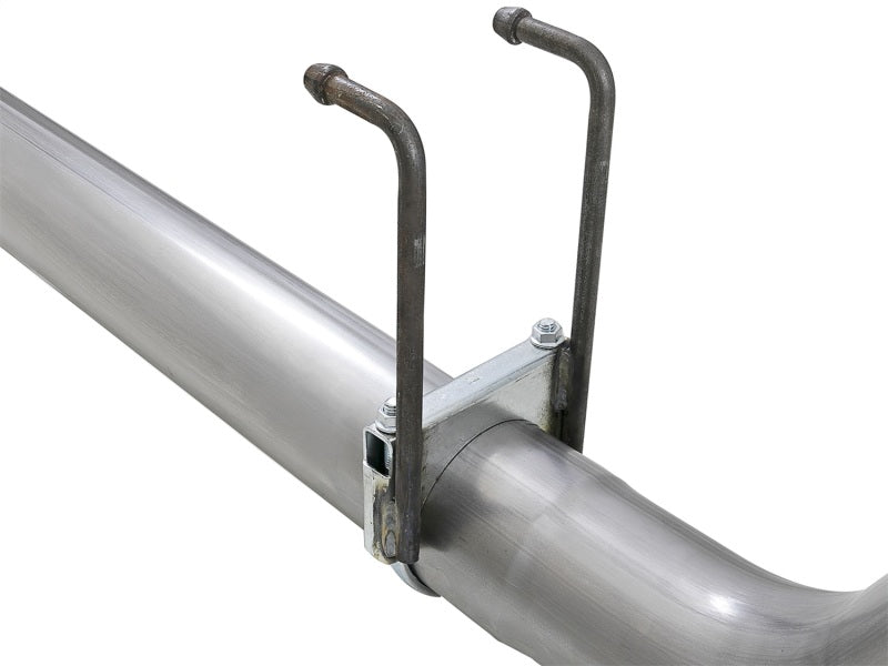 aFe Rebel XD 4in SS DPF-Back Exhaust 17-18 Ford Diesel Trucks V8-6.7L (td) w/ Dual Black Tips AFE POWER DPF Back