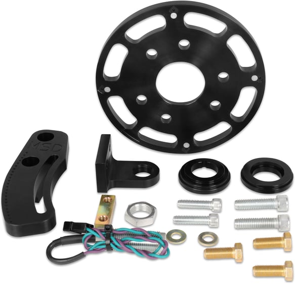 MSD Crank Trigger Wheel Kit - Flying Magnet - SBC - 6.25 in. 86003 MSD Autoparts