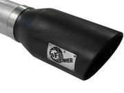 aFe MACHForce XP 5in DPF-Back Stainless Steel Exh Sys, Black tip, Ford Diesel Trucks 08-10 V8-6.4L aFe DPF Back