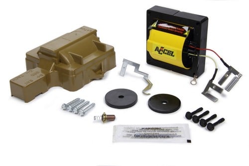 Ignition Coil-Brute Thunder-High RPM HEI in-cap 1973-1991 RED/YELLOW PRI WIRE 140013 ACCEL Autoparts