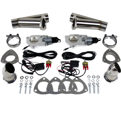 Granatelli 2.5in Stainless Steel Electronic Dual Exhaust Cutout Granatelli Motor Sports Exhaust Cutouts