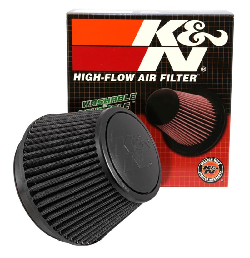 K&N Universal Rubber Filter Round Tapered 6in Flange ID x 7.5in Base OD x 5.25in Top OD x 6.75in H K&N Engineering Air Filters - Universal Fit