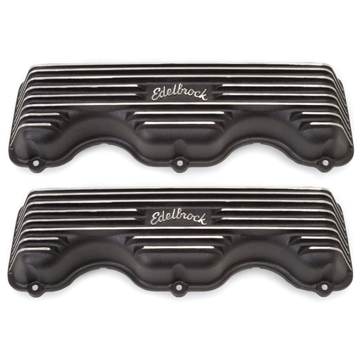 Edelbrock Valve Cover Classic Series Chevrolet W 348/409 CI V8 Black Edelbrock Valve Covers