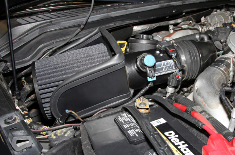 K&N 08-10 Ford F250/F350/F450/F550 Super Duty 6.4L V8 DSL Black Performance Intake Kit K&N Engineering Cold Air Intakes