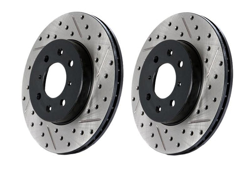 StopTech Slotted & Drilled Sport Brake Rotor Stoptech Brake Rotors - Slot & Drilled